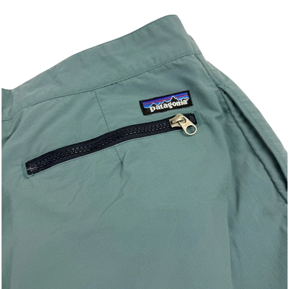 Patagonia Vintage Mens Nylon Shorts Teal Blue Green 34x6‎ Gorpcore Hiking 51884
